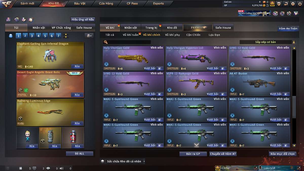 shop acc cf uy tin gia re